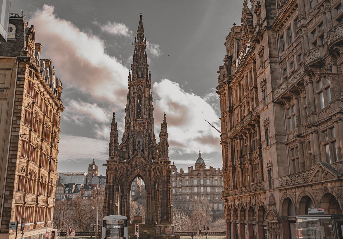 The Scott Monument in Scotland